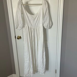 Nwot Kara Thoms Boutique Bellflower Linen Dress